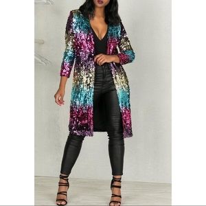 Rainbow 🌈 sequin duster